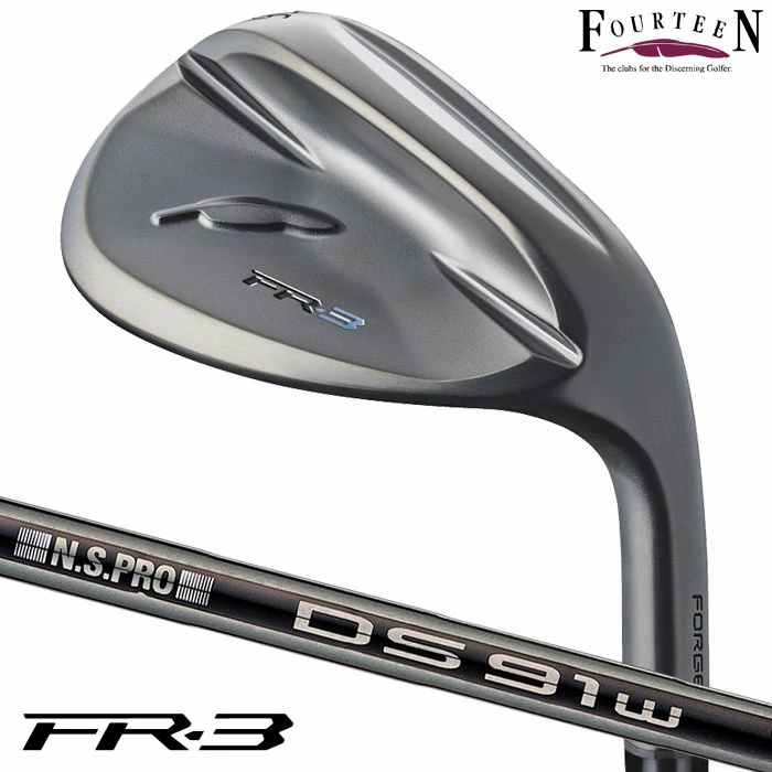 フォーティーン FR-3 ウェッジ ダイヤモンドブラックサテン仕上げ メンズ 右用 N.S.PRO DS-91w BK スチール Fourteen 日本正規品 2026年モデル ゴルフクラブ