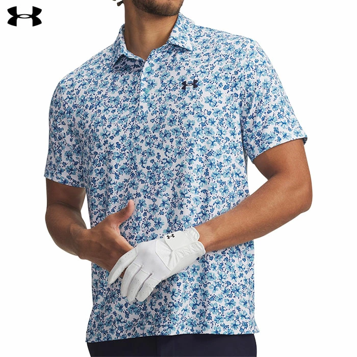 アンダーアーマー UAプレーオフ3.0 プリント ポロ 1378677 メンズ ゴルフウェア ゴルフ UNDER ARMOUR 2026春夏モデル 日本正規品