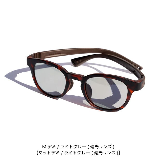 Mデミ/ライトグレー(偏光レンズ)
