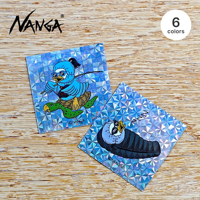 NANGA ナンガ ホログラフィックガーシースクエアステッカー(ツル
