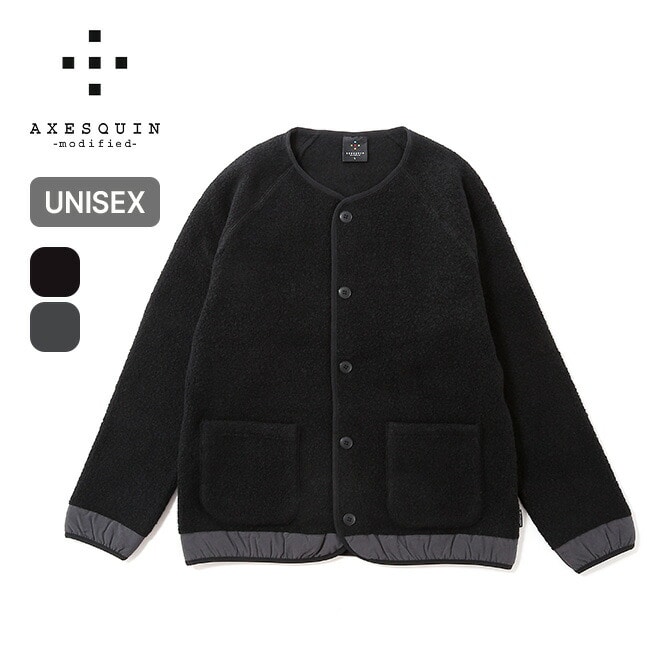 AXESQUIN modified アクシーズクインモディファイド ウールボアカーディガン オフホワイト M
