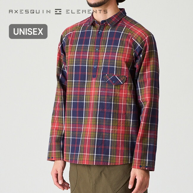 AXESQUIN ELEMENTS アクシーズクインエレメンツ タータンチェックのプルオーバーシャツ ラルグス 四