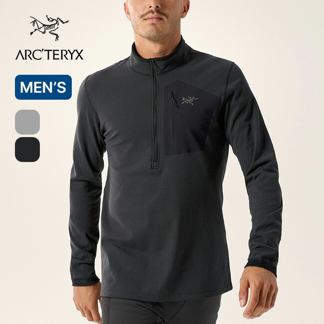 ARC'TERYX アークテリクス ローSVジップネック メンズ ブラック S