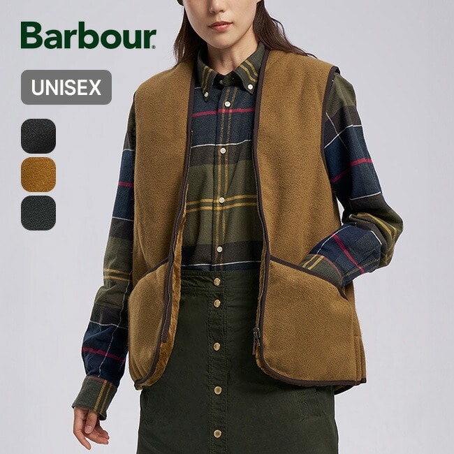 Barbour バブアー ウォームパイルウェストコート ジップインライナー ブラック 36