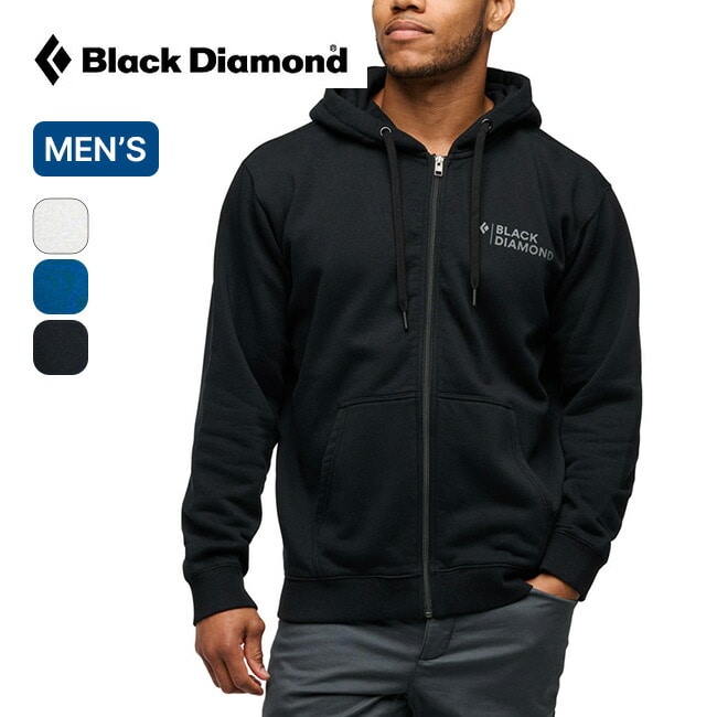 Black Diamond ブラックダイヤモンド ミニスタックトフルジップフーディー メンズ ブラック L