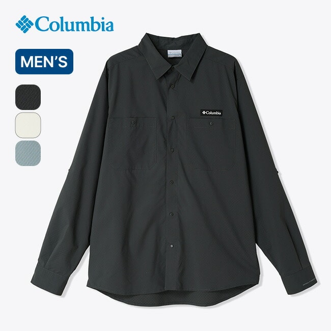 Columbia コロンビア グレイシャルビスタロングスリーブシャツ メンズ シーソルト L