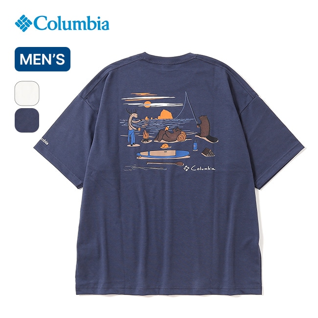 Columbia コロンビア レイクトゥアベニューグラフィックショートスリーブTシャツ メンズ ノクターナル/ビーチ L