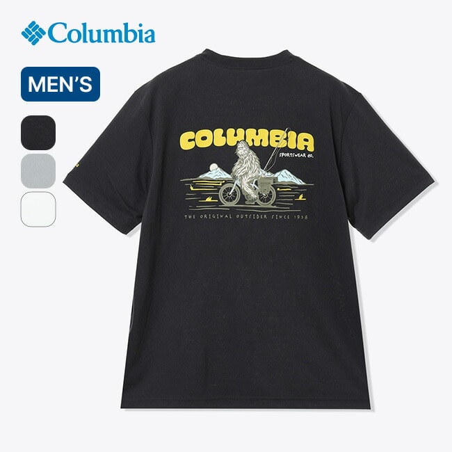 Columbia コロンビア シダートレイルバックグラフィックTシャツ メンズ C.GY/ライドスクワッチ M