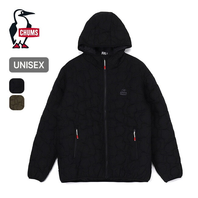 CHUMS チャムス ブービーステッチパデッドパーカー ブラック L/W