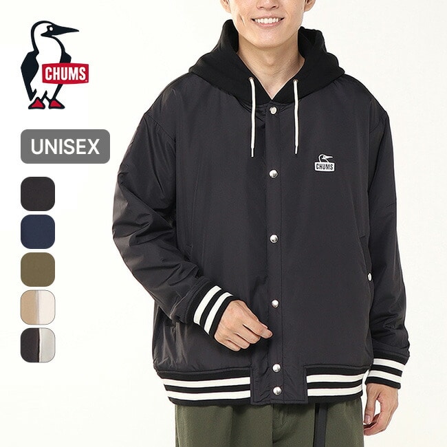 CHUMS チャムス スタジアムフーディ ブラック/ホワイト L/W