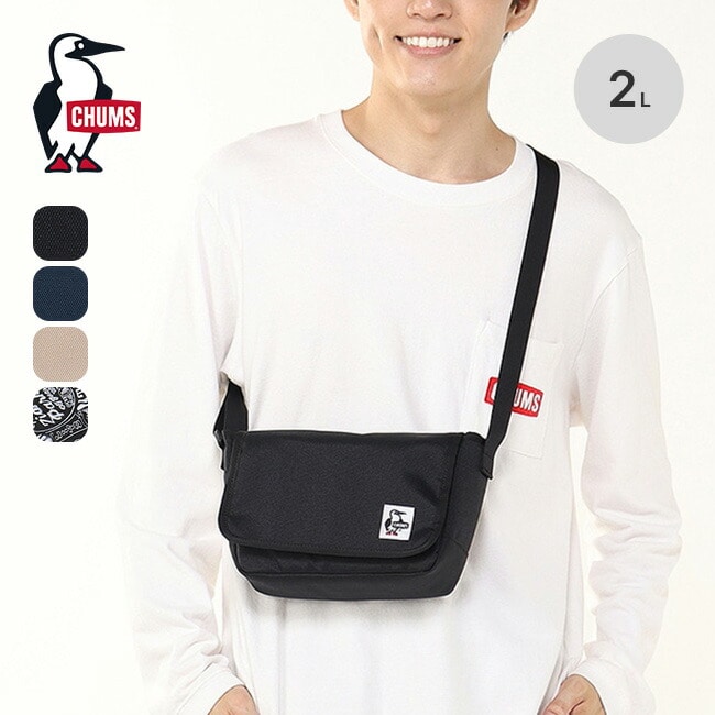 CHUMS チャムス リサイクルスモールカメラショルダーバッグ ブラック