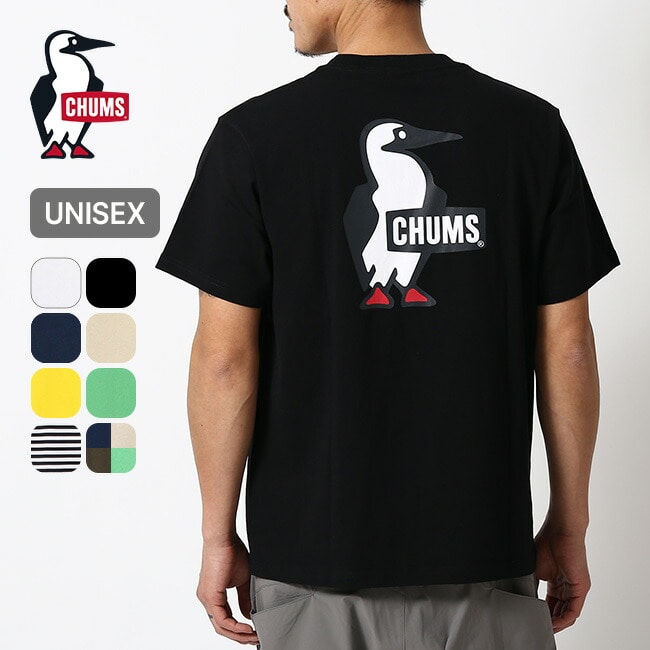 CHUMS チャムス ブービーロゴTシャツ グリーンクレイジー XXL
