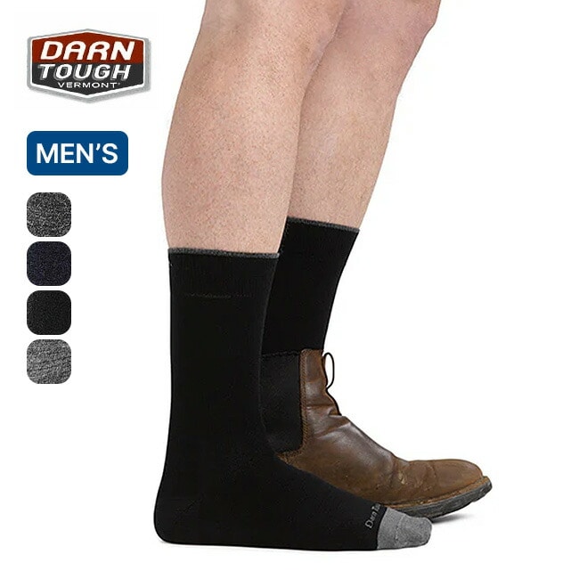 Darn Tough ダーンタフ ソリッドクルーライトウェイト メンズ グレー M