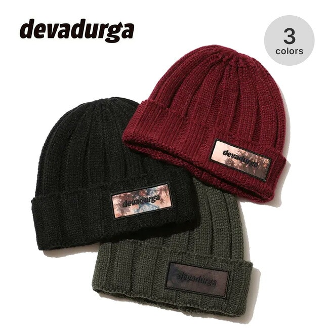 devadurga デヴァドゥルガ リブニットキャップ ブラック