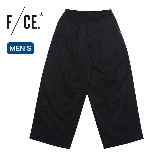 F/CE. エフシーイー テックカージーワイドドレープトラウザーズ ブラック M