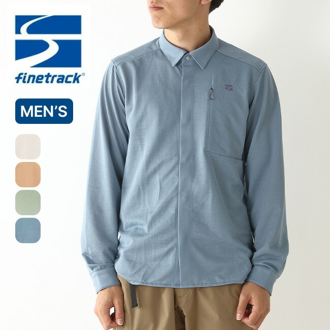 finetrack ファイントラック ラミースピンニットシャツ メンズ アイボリー S