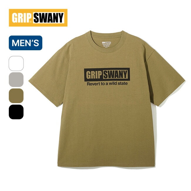 GRIP SWANY グリップスワニー ボックスロゴTEE ホワイト XL