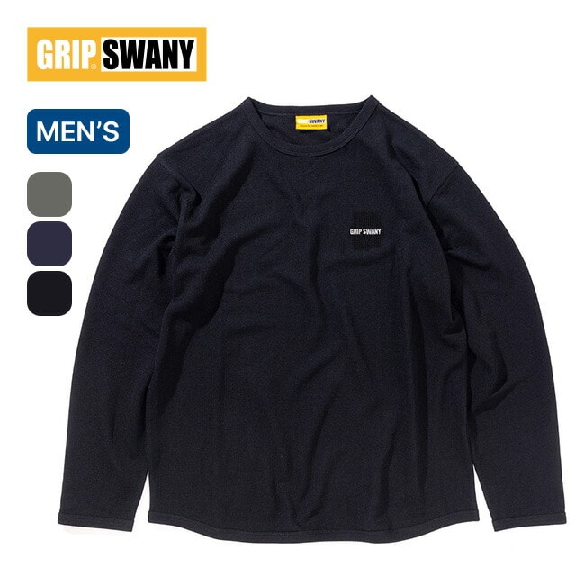 GRIP SWANY グリップスワニー サーマルL/S Tシャツ ブラック M