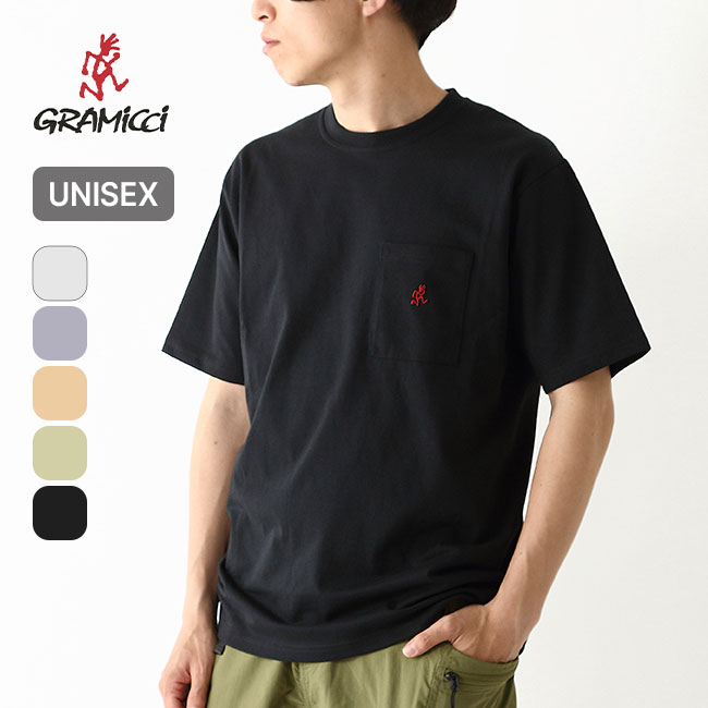 GRAMICCI グラミチ ワンポイントTEE ユニセックス ヴィンテージブラック XL