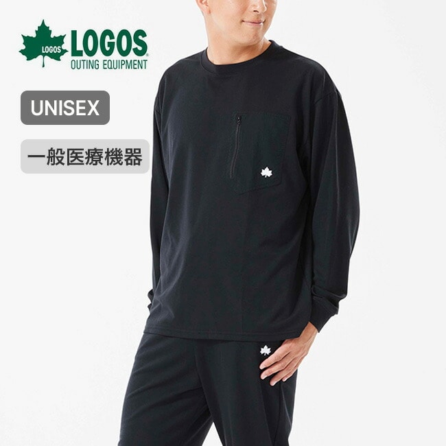 LOGOS ロゴス LOGOS by LIPNER リカバリープルオーバー ブラック M