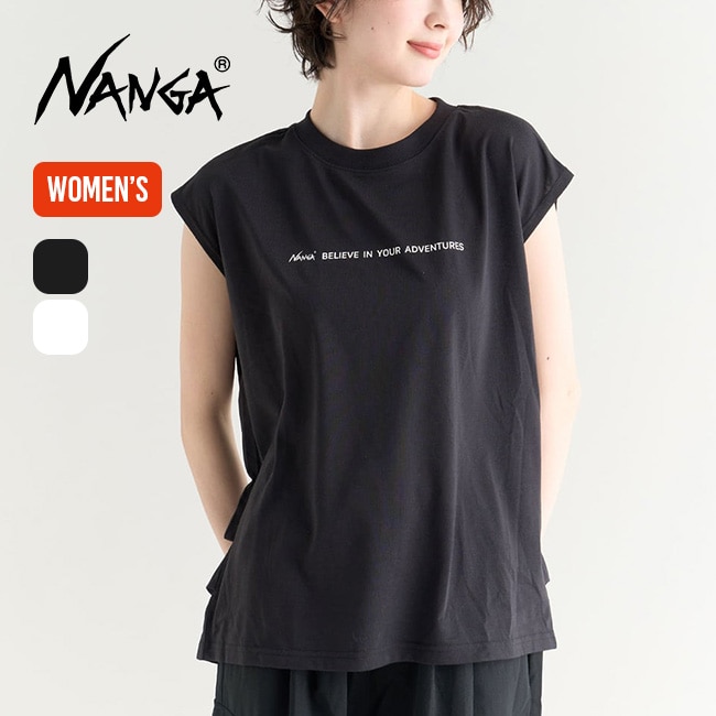 NANGA ナンガ ドライミックスタグラインF/S TEE【ウィメンズ】 ブラック WS