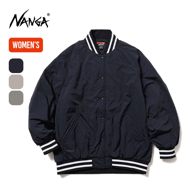 NANGA ナンガ ソフトダウンスタジアムジャケット【ウィメンズ】 ブラック WS