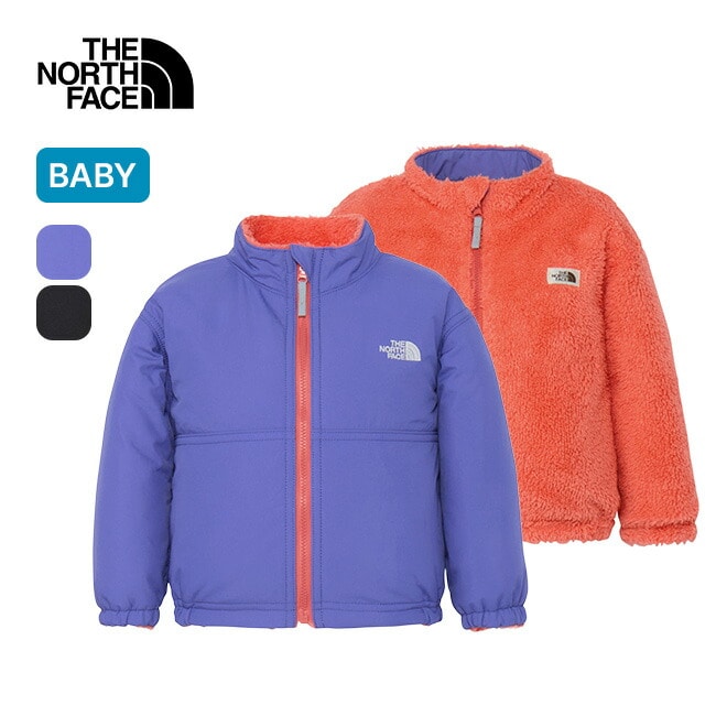 THE NORTH FACE ノースフェイス リバーシブルコージージャケット【ベビー】 ブラック×フォッシルアイボリー 90cm