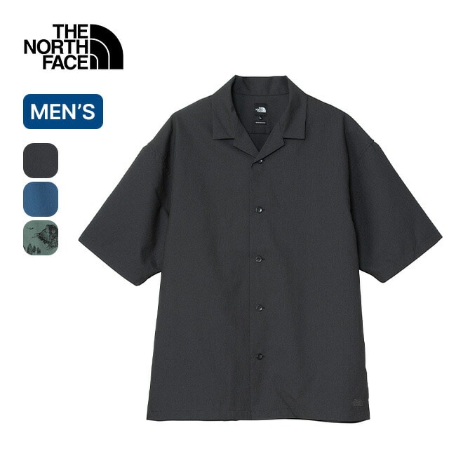 THE NORTH FACE ノースフェイス S/Sアロハベントシャツ メンズ ブラック M