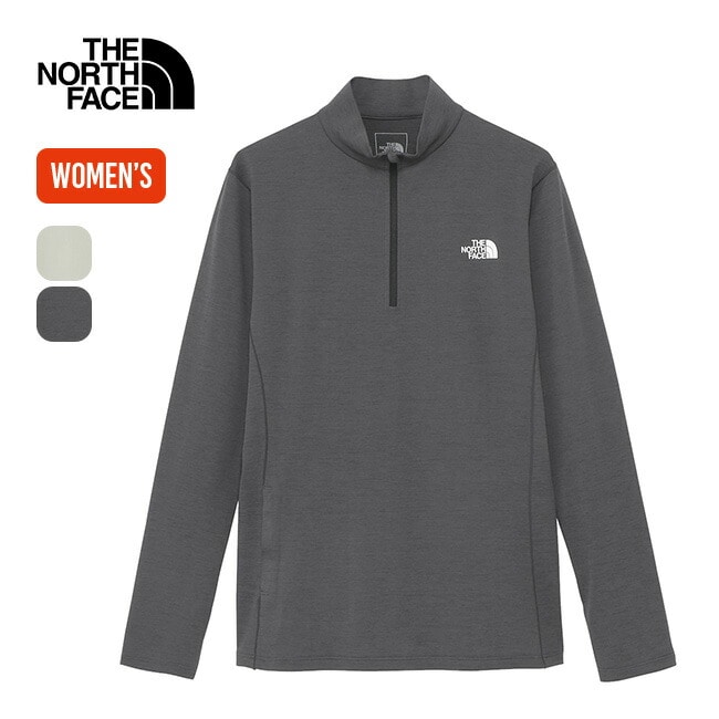 THE NORTH FACE ノースフェイス L/Sフラッシュドライ3Dジップアップ【ウィメンズ】 ミックスチャコール L