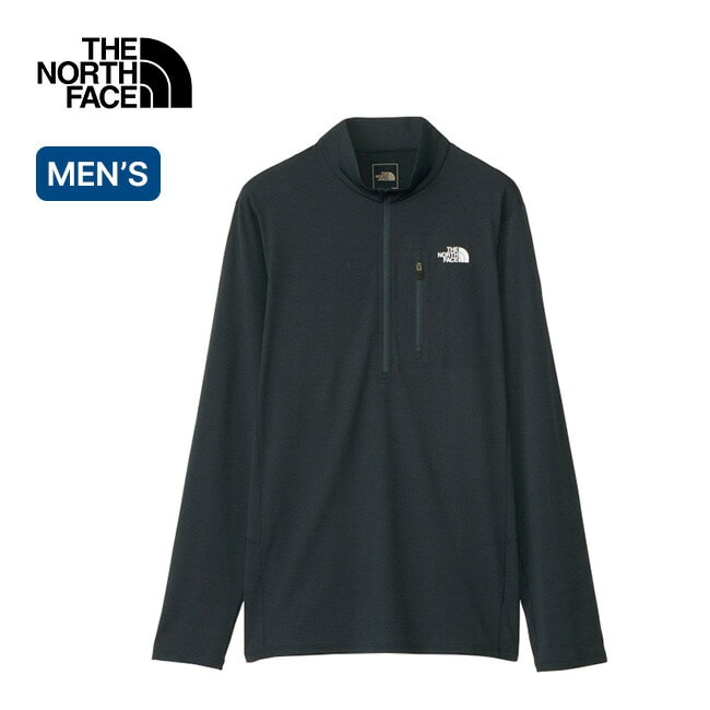 THE NORTH FACE ノースフェイス L/Sフラッシュドライ3Dジップアップ メンズ アーバンネイビー L