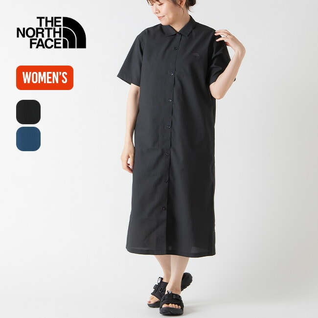 THE NORTH FACE ノースフェイス S/Sアロハベントシャツワンピース【ウィメンズ】 マウンテンブルー L