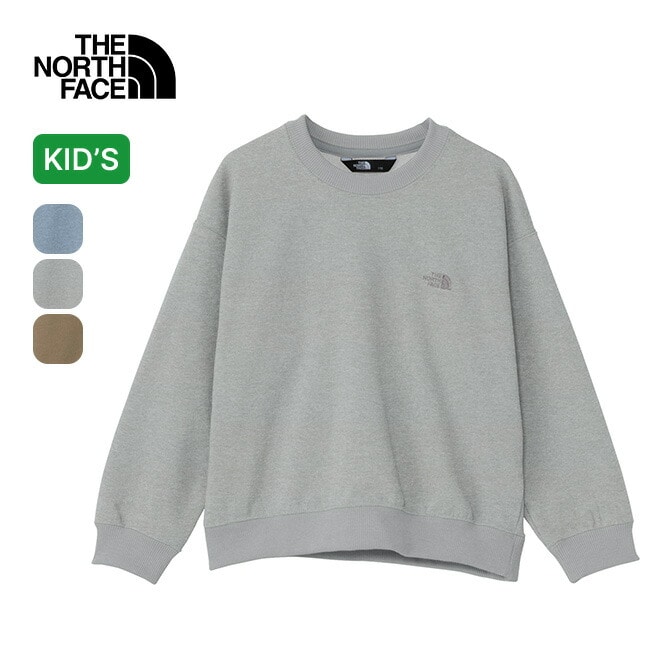 THE NORTH FACE ノースフェイス トドラーグリズスウェットロゴクルー【キッズ】 ミックスブルー 110cm