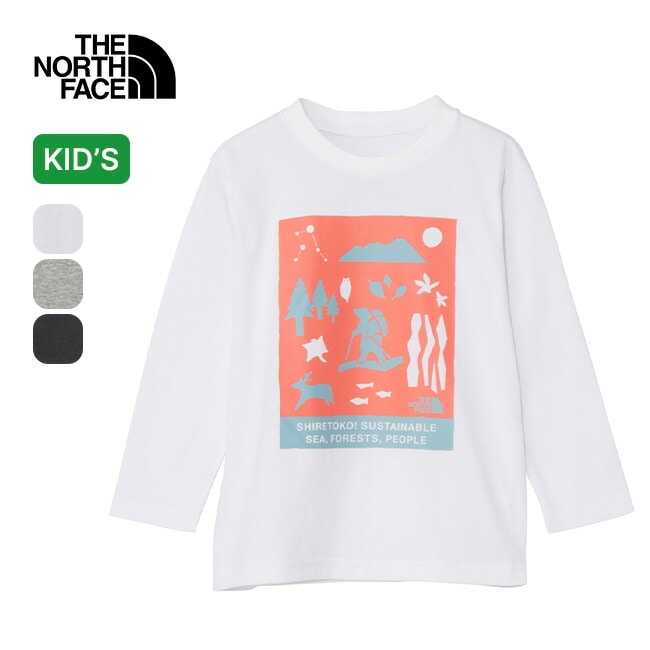 THE NORTH FACE ノースフェイス トドラーL/SシレトコトコTee【キッズ】 ホワイト 100cm