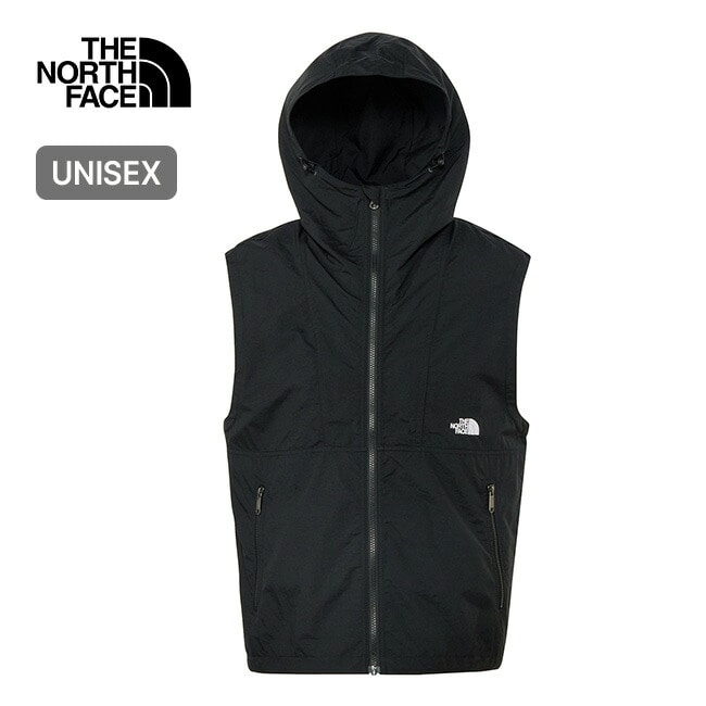 THE NORTH FACE ノースフェイス コンパクトフーデッドベスト ユニセックス ブラック M