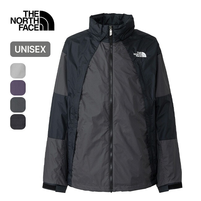 THE NORTH FACE ノースフェイス チムニーウインドジャケット ユニセックス アスファルトグレー×ブラック XL
