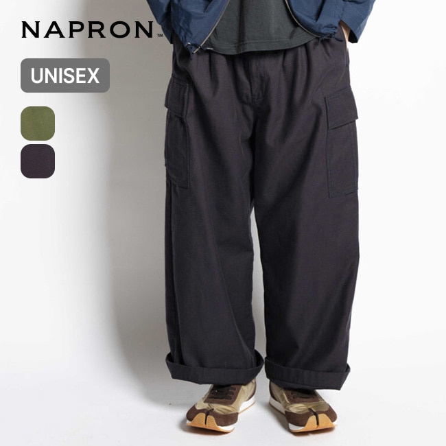 NAPRON ナプロン ワイドカーゴモンペ ネイビー 3.5