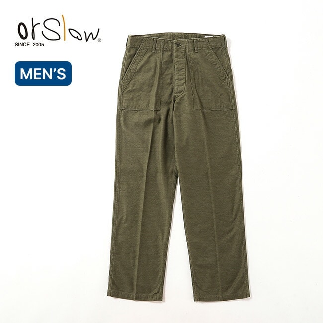 orslow オアスロウ ヴィンテージフィットファティーグパンツ ダークオリーブ 4