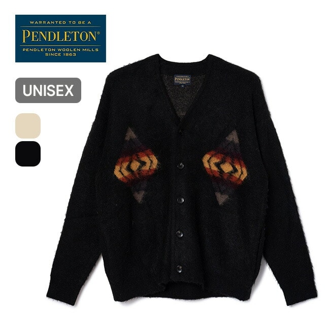 PENDLETON ペンドルトン シャギーカーディガン ブラック(ハーディング) L