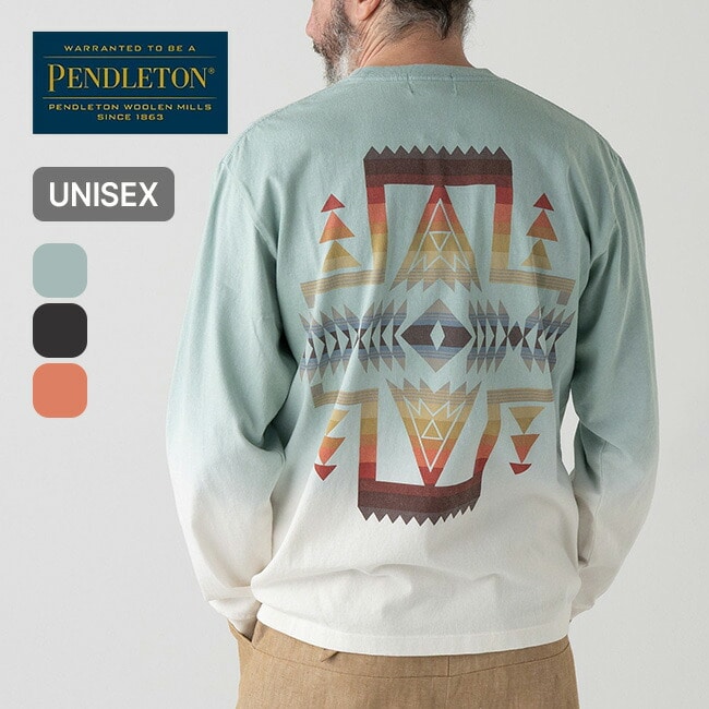 PENDLETON ペンドルトン グラデーションダイバックプリントL/S Tee チャコール(ハーディング) S