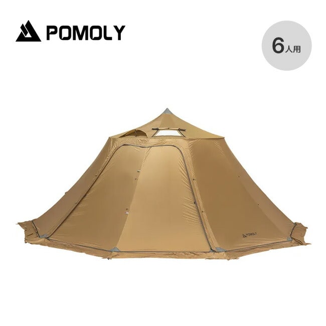 POMOLY ポモリー サークル6 煙突穴付き 大型テント(3-6人)