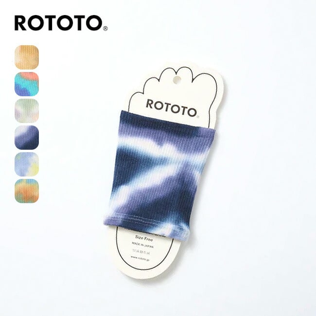 ROTOTO ロトト ロトトフットバンドタイダイ ブルー/オレンジ