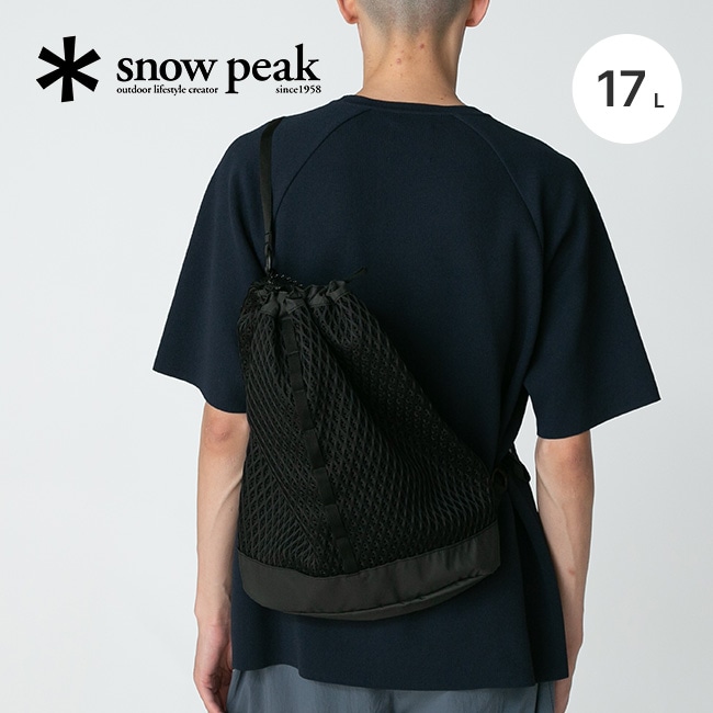 snow peak スノーピーク ダブルフェイスメッシュショルダーバッグ