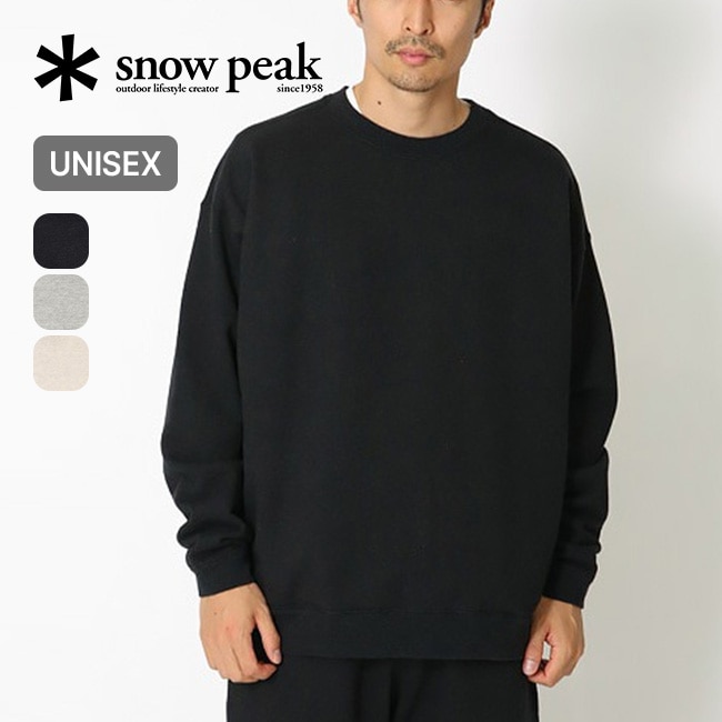 snow peak スノーピーク リサイクルコットンプルオーバー M.グレー L
