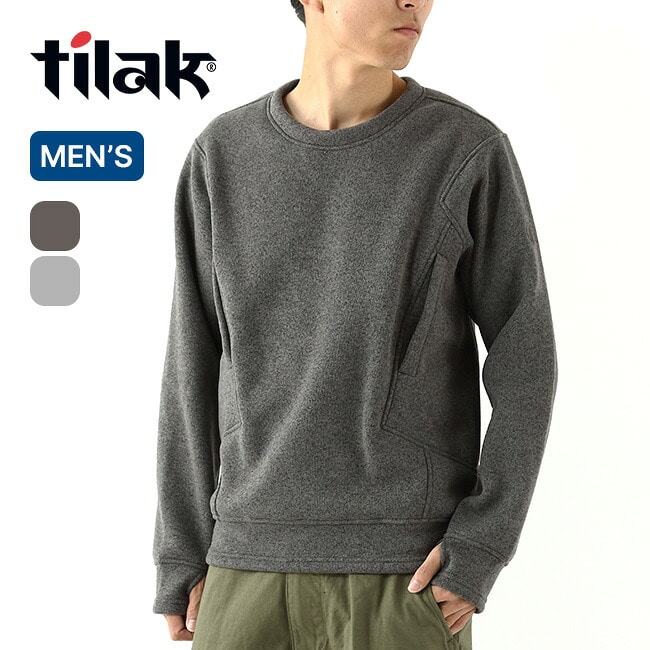 Tilak POUTNIK ティラックポートニック セージスウェットシャツ ライトグレーメランジ M