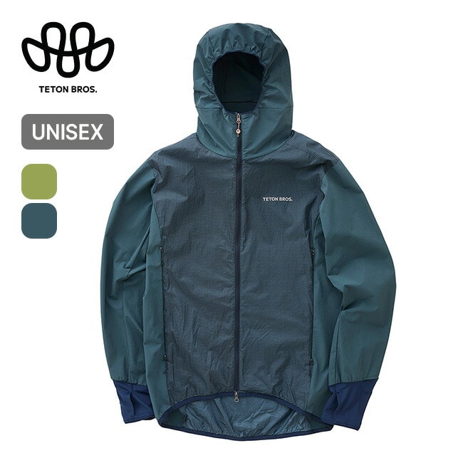 Teton Bros. ティートンブロス HPPEウィンドフーディ ユニセックス ダークネイビー XL