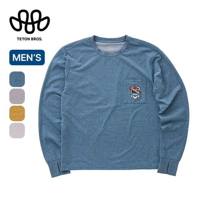 Teton Bros. ティートンブロス TBエンブレムL/S Tee メンズ グレー L