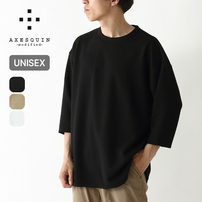 AXESQUIN modified アクシーズクインモディファイド QDエコワッフルフットボールTEE
