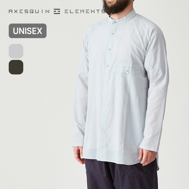 AXESQUIN ELEMENTS アクシーズクインエレメンツ 軽くて涼しいロングシャツ