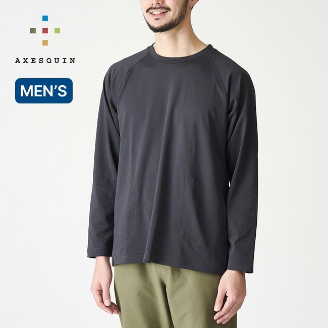 AXESQUIN アクシーズクイン ブラッシュドバックLS Tee