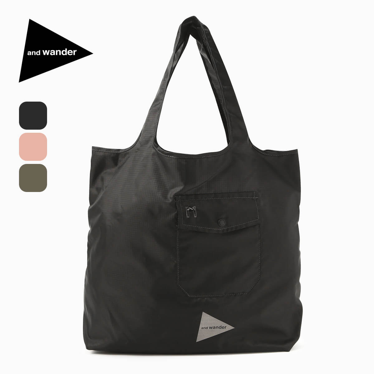 and wander アンドワンダー クリスピーリップグロッサリーポケットバッグ